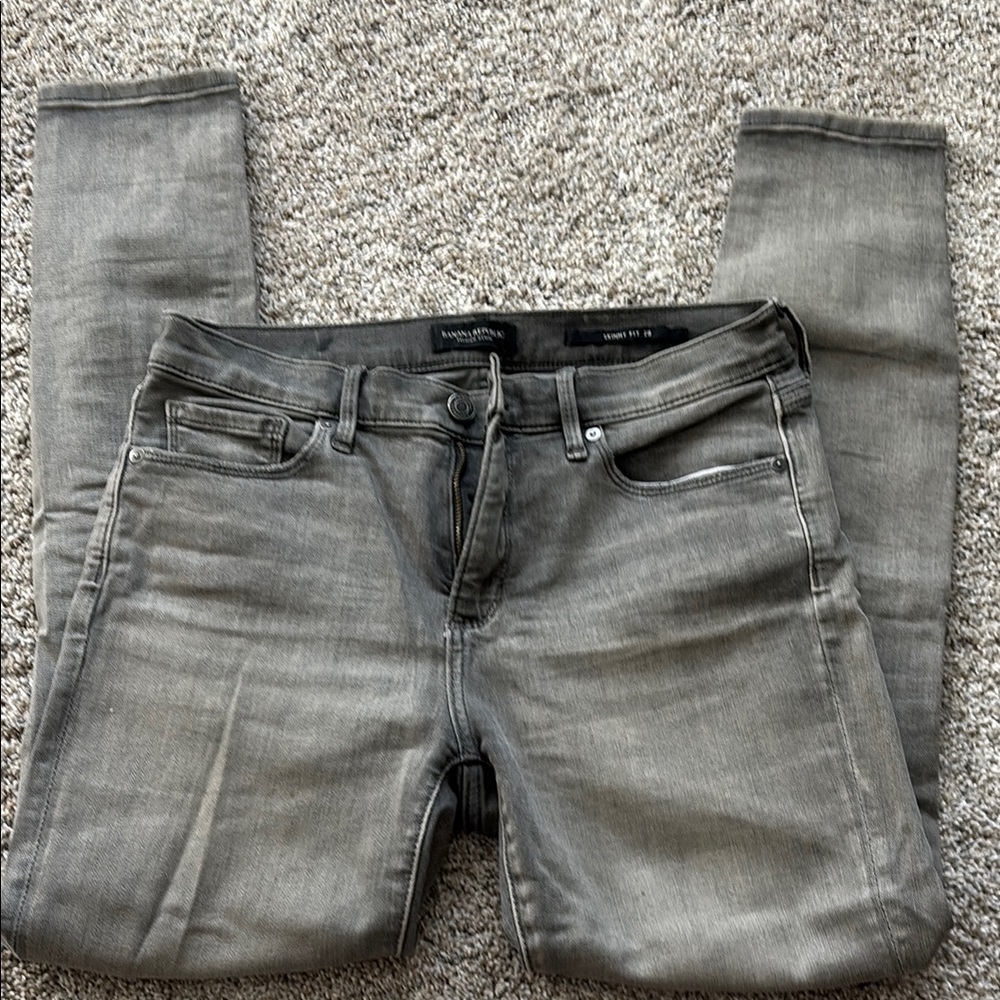 Banana republic gray skinny jeans
